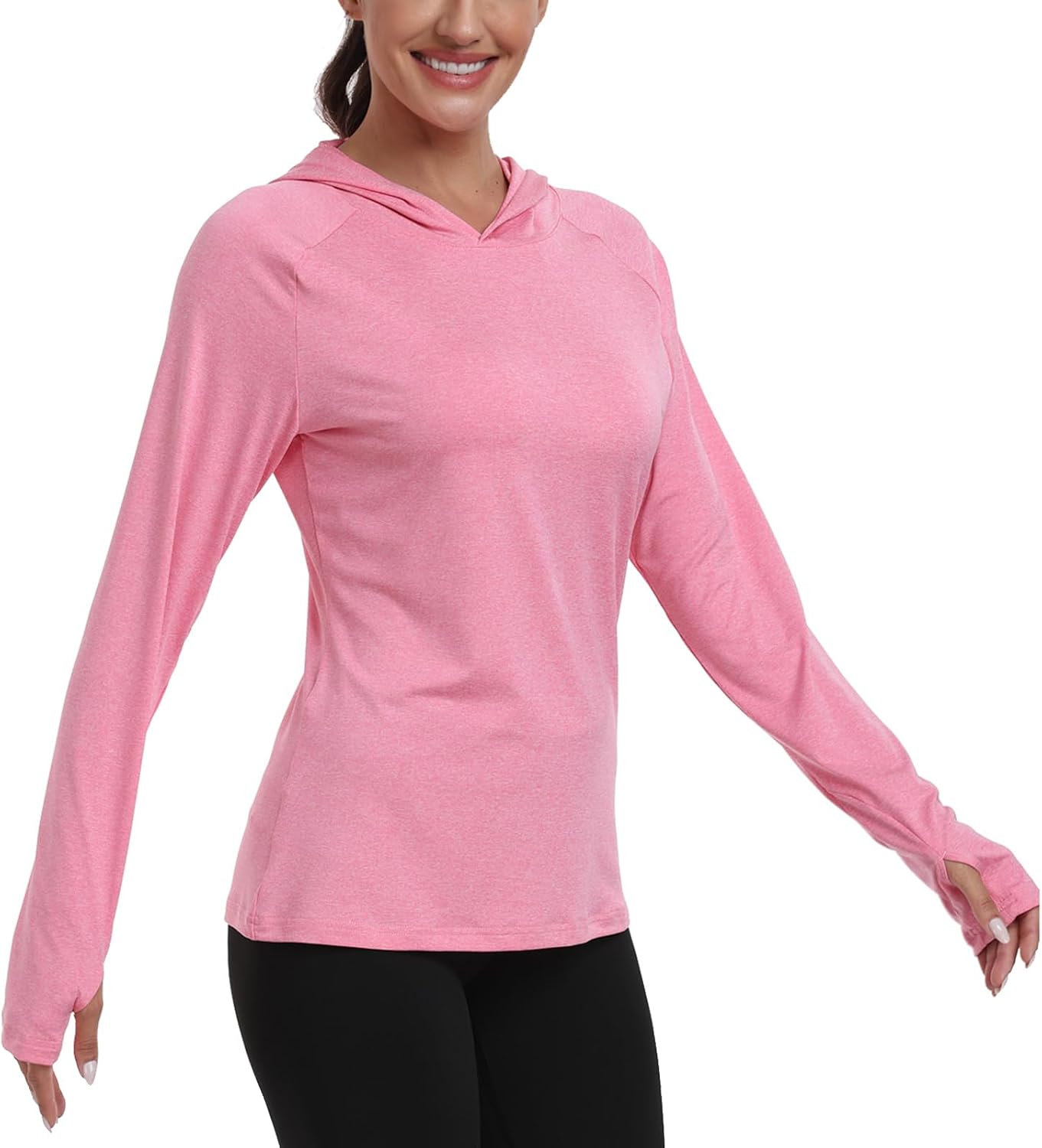 RIMLESS 7 Women's UPF 50+ Sun Shirt with Hoodie Long Sleeve Hiking Fishing Outdoor Sweatshirt Lightweight Hoodie