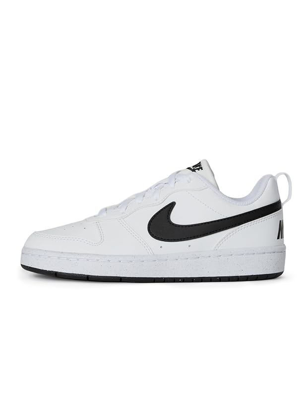 Tenis Nike Court Borough Low Recraft para Niños - Blanco/Negro - Talla 6.5 Big Kid