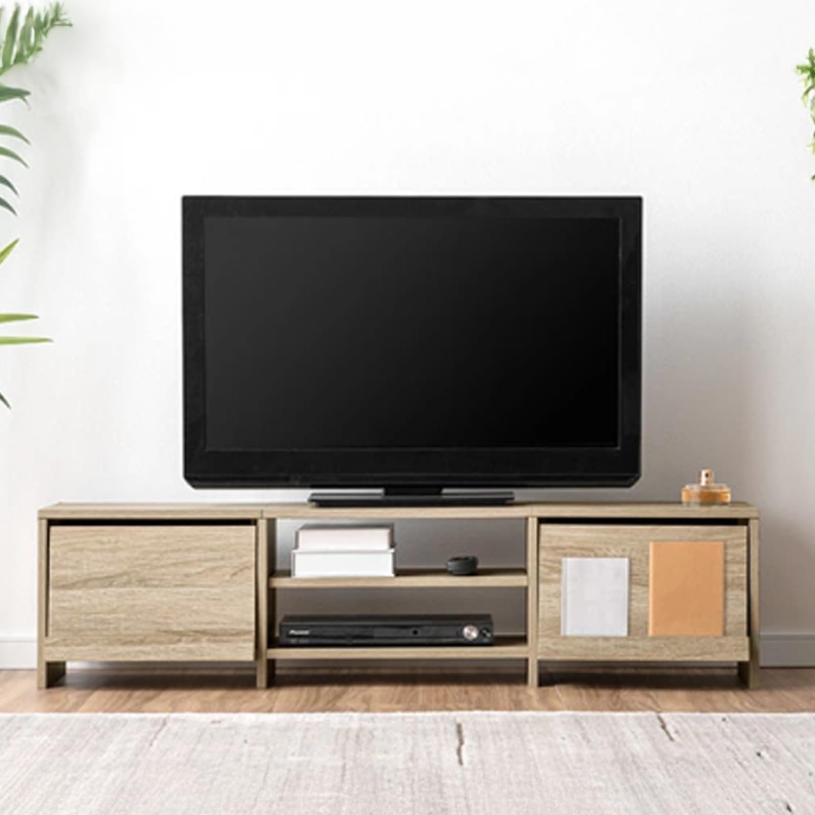 Amazon｜タンスのゲン テレビ台 幅120cm 50型対応 フラップ扉