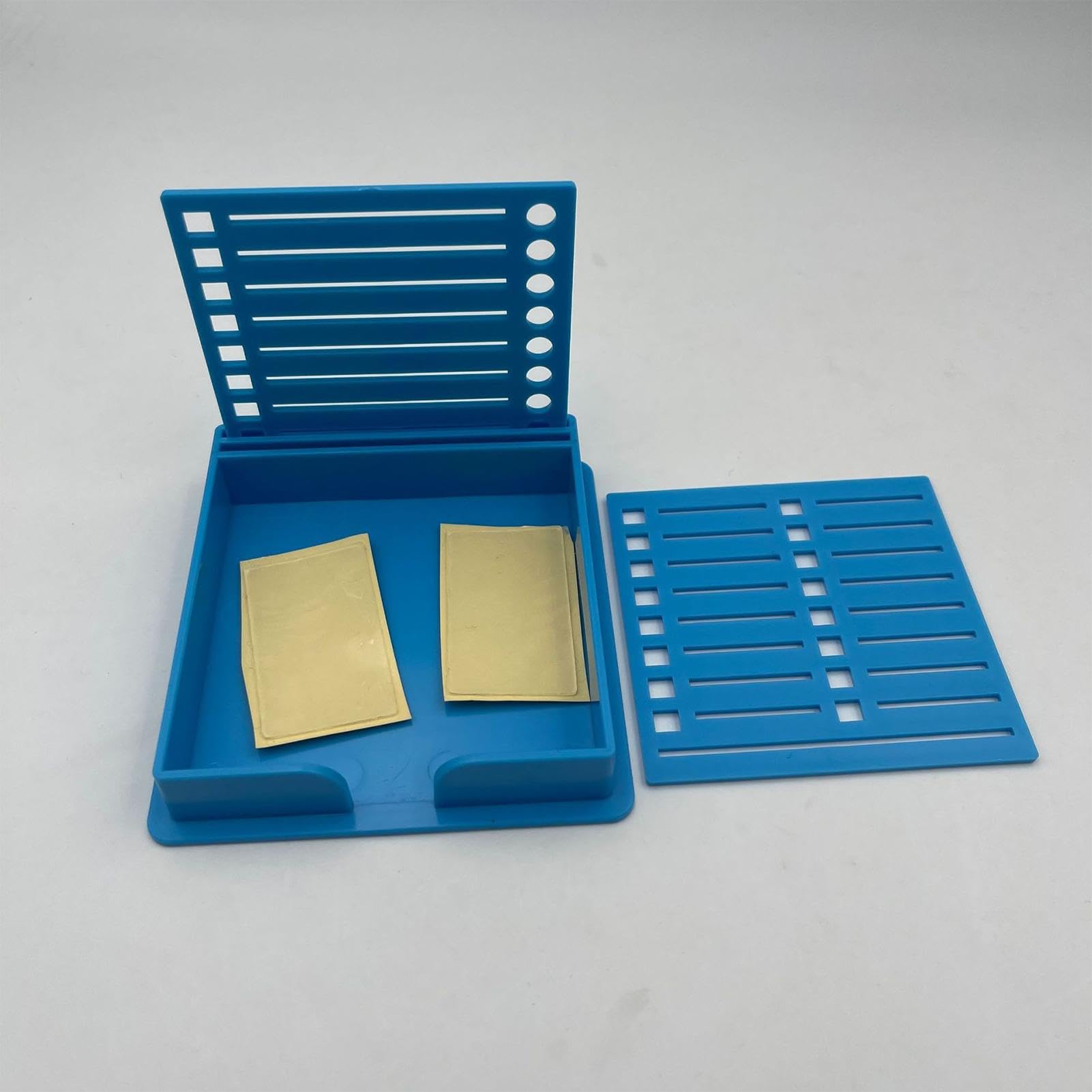 Porta foglietti adesivi per scrivania, supporto per blocco note, portatile, robusto, riutilizzabile, con 5 modelli per organizzazione della carta, insegnanti, scuola, uso domestico