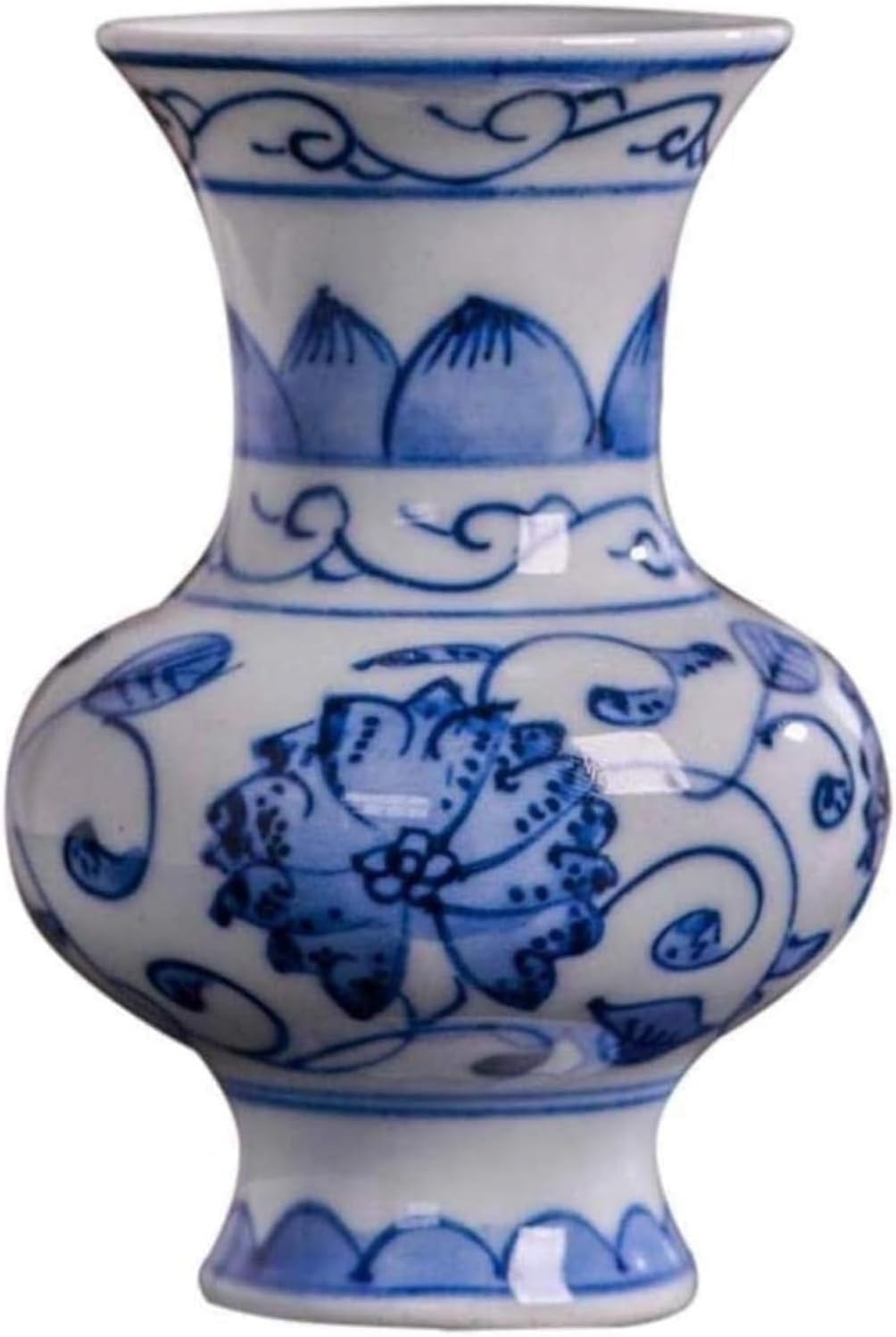 Vase Tabletop Mini Ceramic Classical Creative for Dry Flowers Art Household Living Room Bedroom Office Desktop