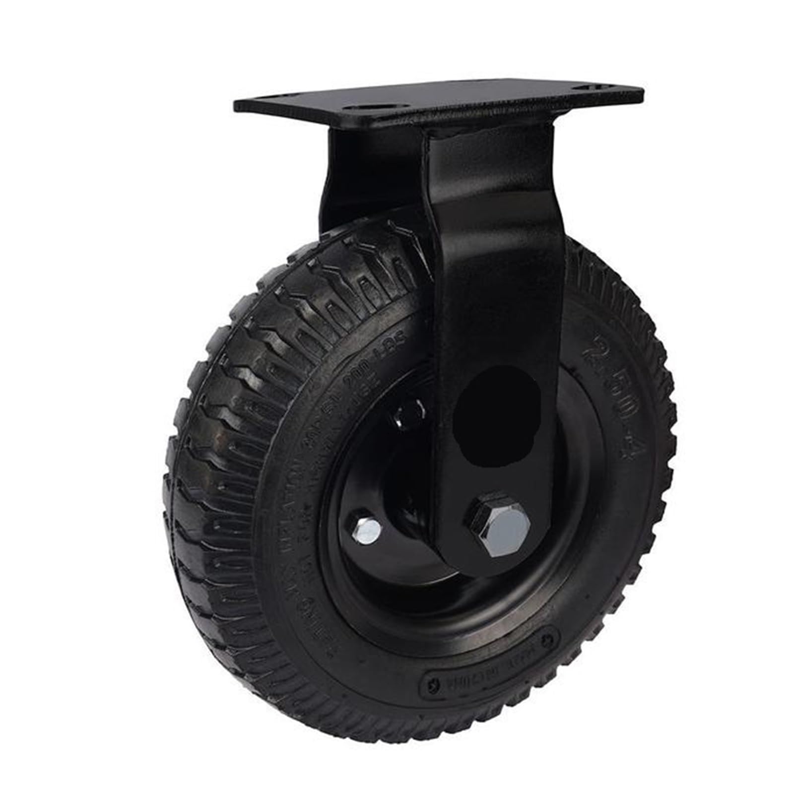 MXXDMOPD 1 Piece 8-inch electrophoretic Inflatable Rubber Fixed casters Aerial Hotel Lobby Luggage cart