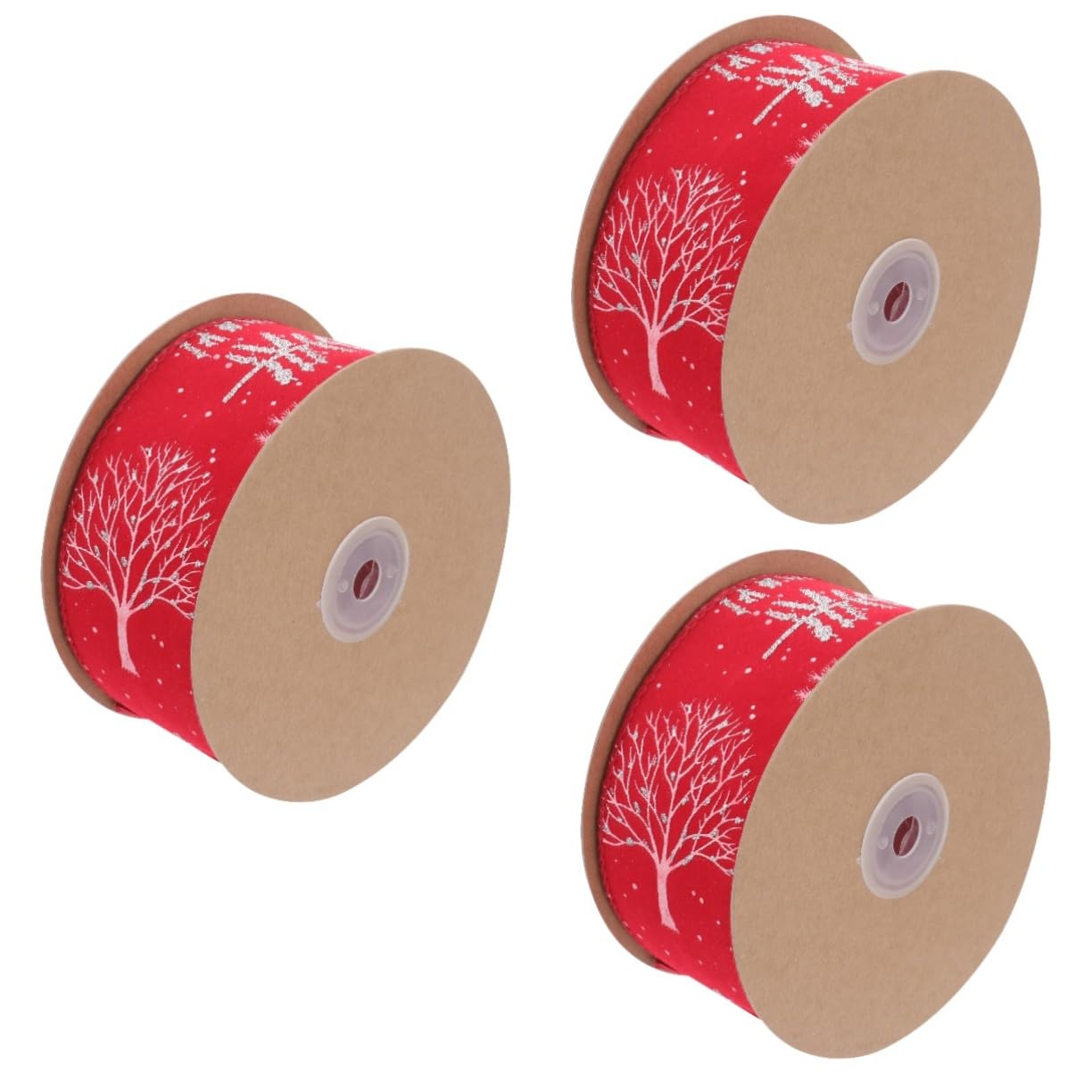 SHINEOFI 3rollen Weihnachtsdeko Festliches Weihnachtsband Mit Weihnachtsbaum- Lange Bastelbänder Für Hochzeiten Partys Und Kreative Projekte Langlebig Und Vielseitig