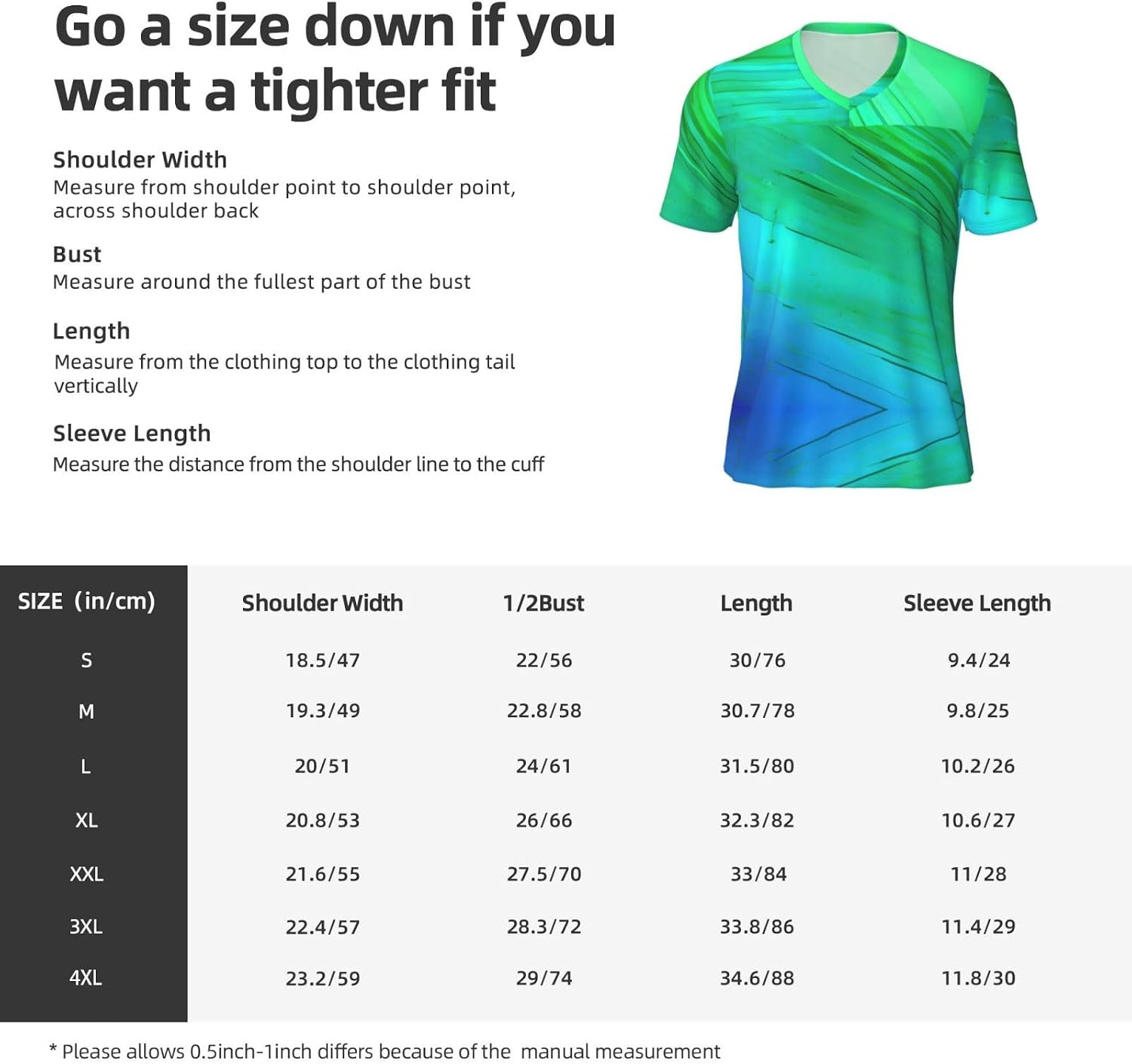 Teal Blue Pattern Rugby Football Jersey for Men, Comfortable V-Neck Loose Fit Top for Team Sports Athletics