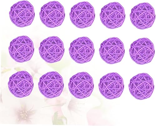 Miniatura 4 de COHEALI Bolas de vid, 15 unidades, decoración de bolas de ratán, adornos para colgar en la pared, para el hogar, oficina, café