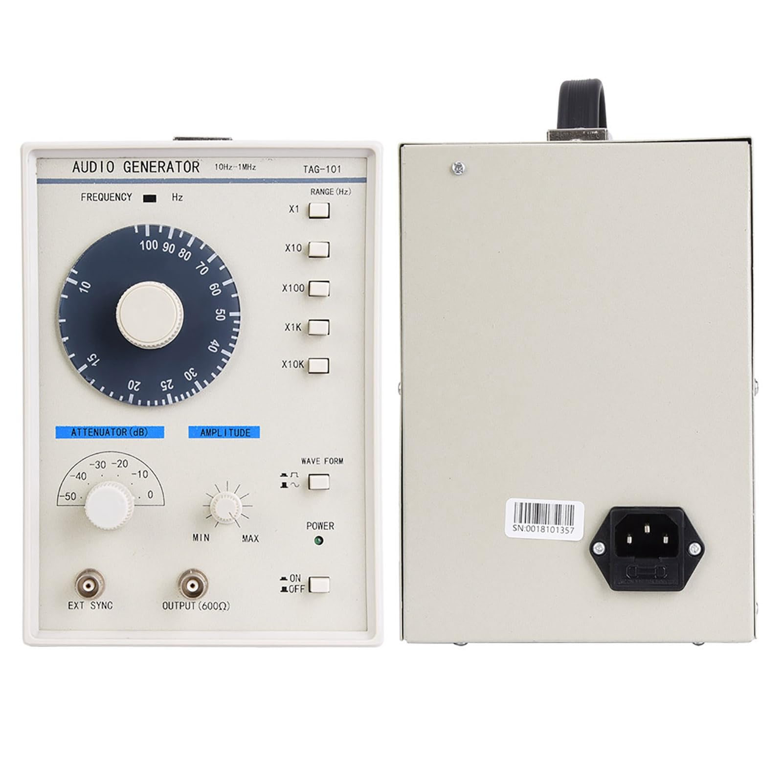 Générateur de signal basse fréquence, tension de sortie 0dB à 60dB Le générateur de signal audio synchronise le terminal pour la maintenance(#1)