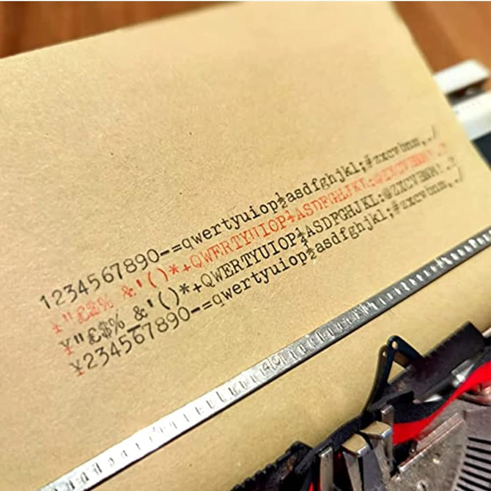 Vintage -Schreibmaschine - Manuelle mechanische Schreibmaschine für Retro inspirierte kostenlose Schreiben, Briefe und Handwerk - tragbares Design für kreative Projekte