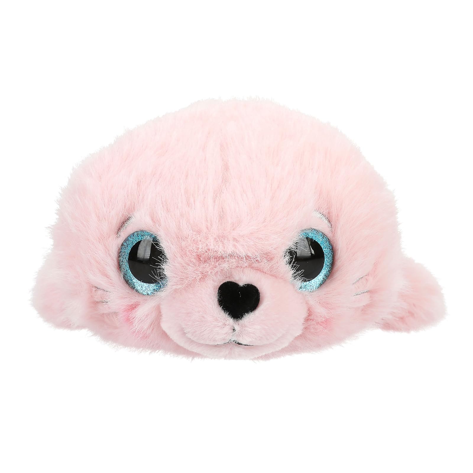 Depesche 13906 Princess Mimi Cuddly Toy Robbe Robby with Soft Fur in Pink and Blue Glitter Eyes, Approx. 30 cm Plush Toy