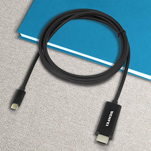 image for USB C to HDMI Cable, Benfei USB Type-C to HDMI 3 Feet Cable [Thunderbo