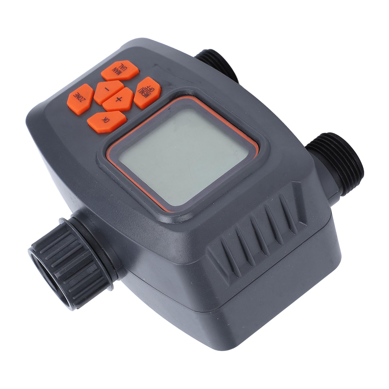 Timer digitale per rubinetto con tubo flessibile a 2 uscite, timer programmabile per irrigatore per giardino, irrigazione esterna, timer per acqua per tubo da giardino, materiale