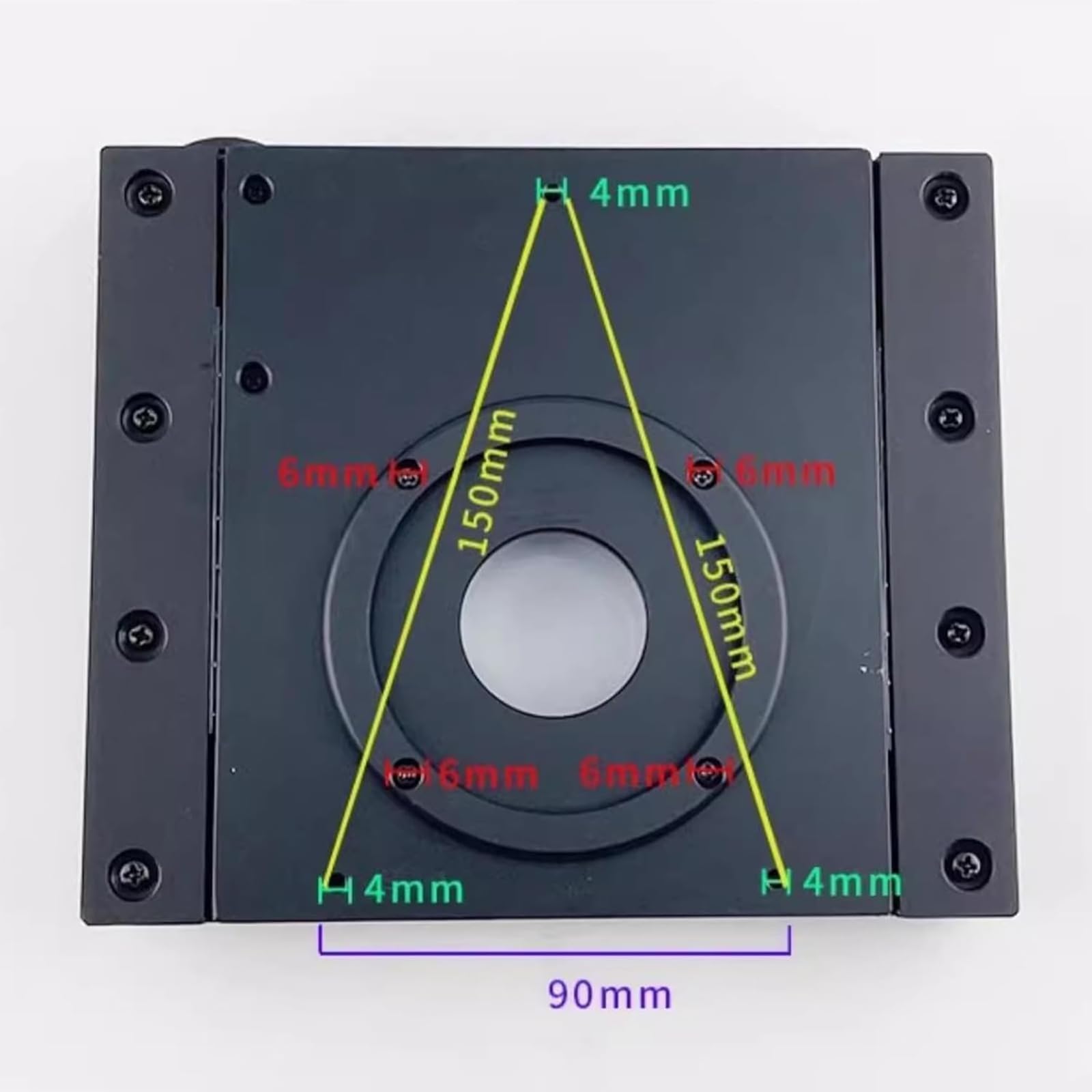 Etapa deslizante manual para microscopios – Mesa deslizante de viaje XY Axis, 60 mm de viaje horizontal, 55 mm de viaje vertical, ideal para macro y micro fotografía