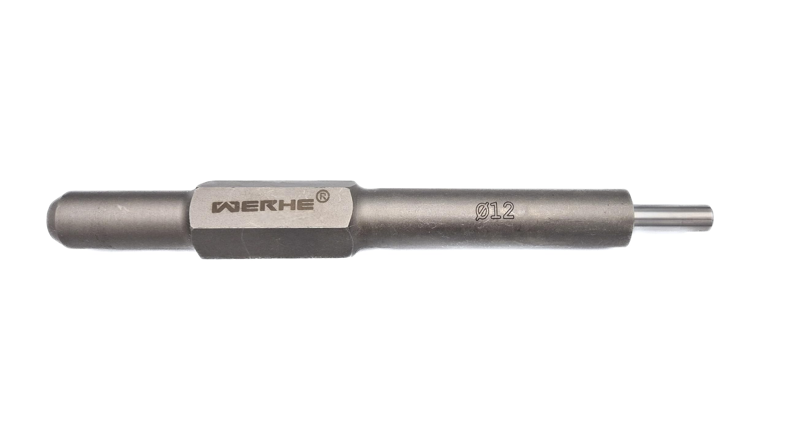 WERHE Erdnageleintreiber HEX30, 12 mm männlich, Stahl, 270 mm, für Erder
