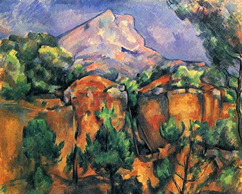 Toile Paul Cezanne Orange with Mountain avec finition Semi Gloss - 2