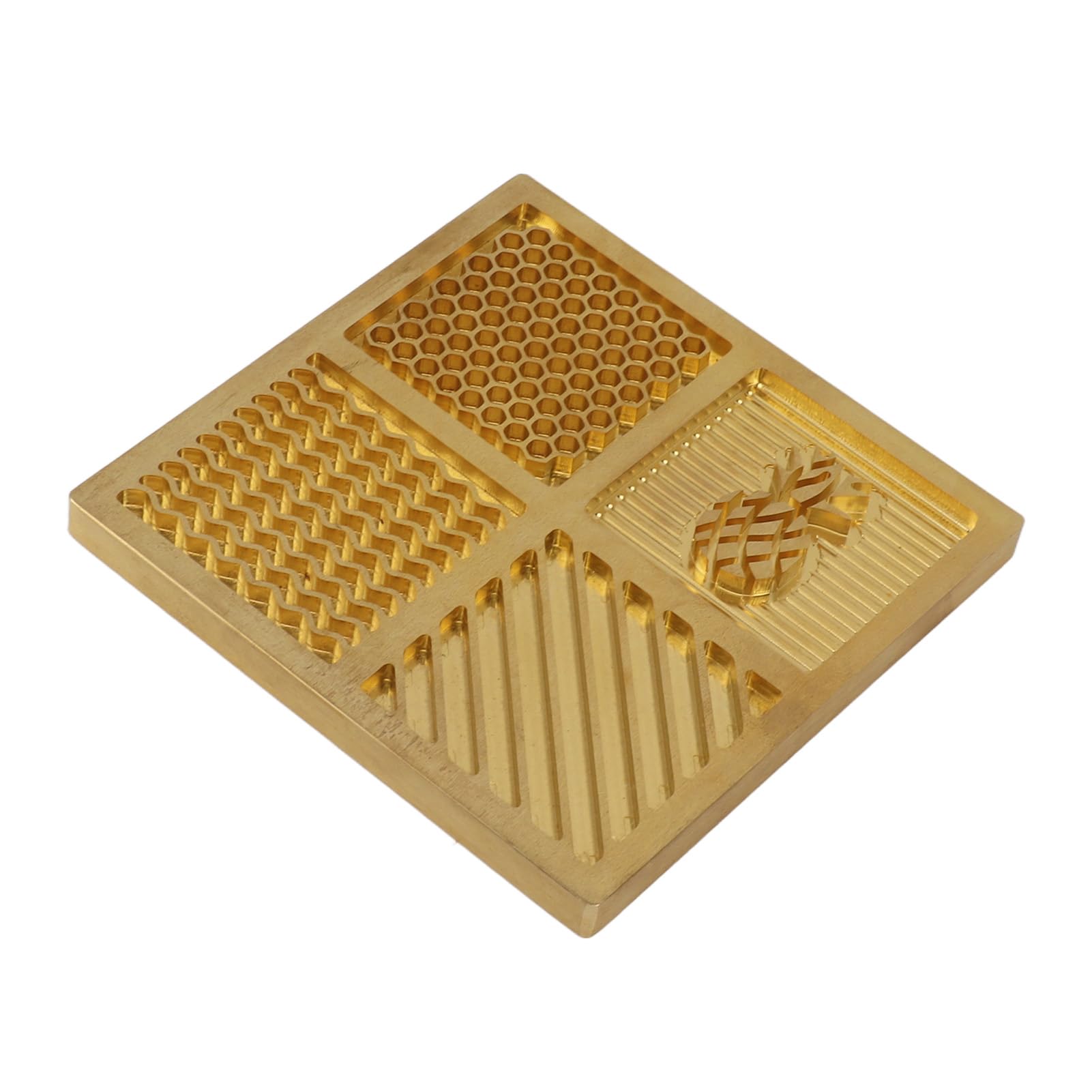 POENVFPO Moule à Glaçons en Laiton pour Cocktails Personnalisés, 10 Cm