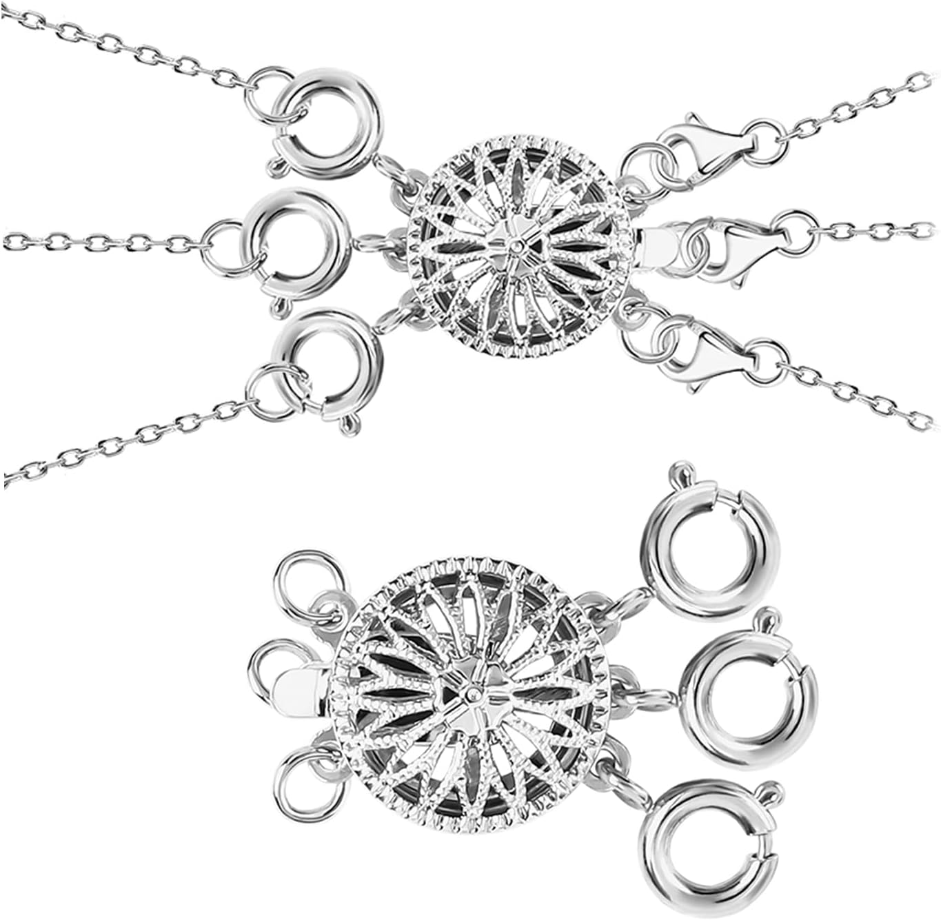 DAZUINIAO Necklace Layering Clasps Layered Necklaces Bracelet Separator Multiple