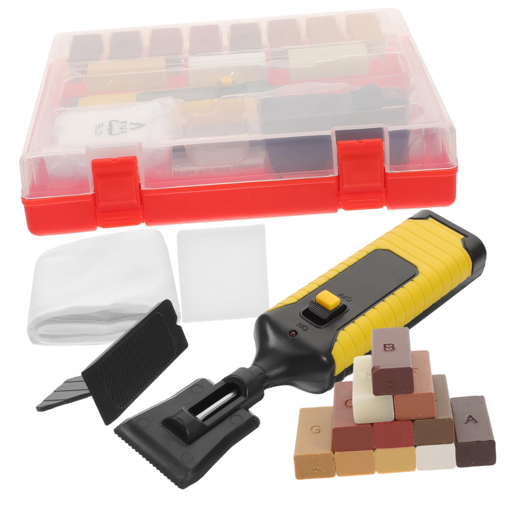 Kit di Riparazione per Pavimenti in Laminato, Blocchi di Cera 11 Colori, Ripara Graffi e Aree Danneggiate su Pavimenti e Mobili | Legno e Laminato, 11 Colori Inclusi, Adatto a Restauro e Ritocco di Graffi