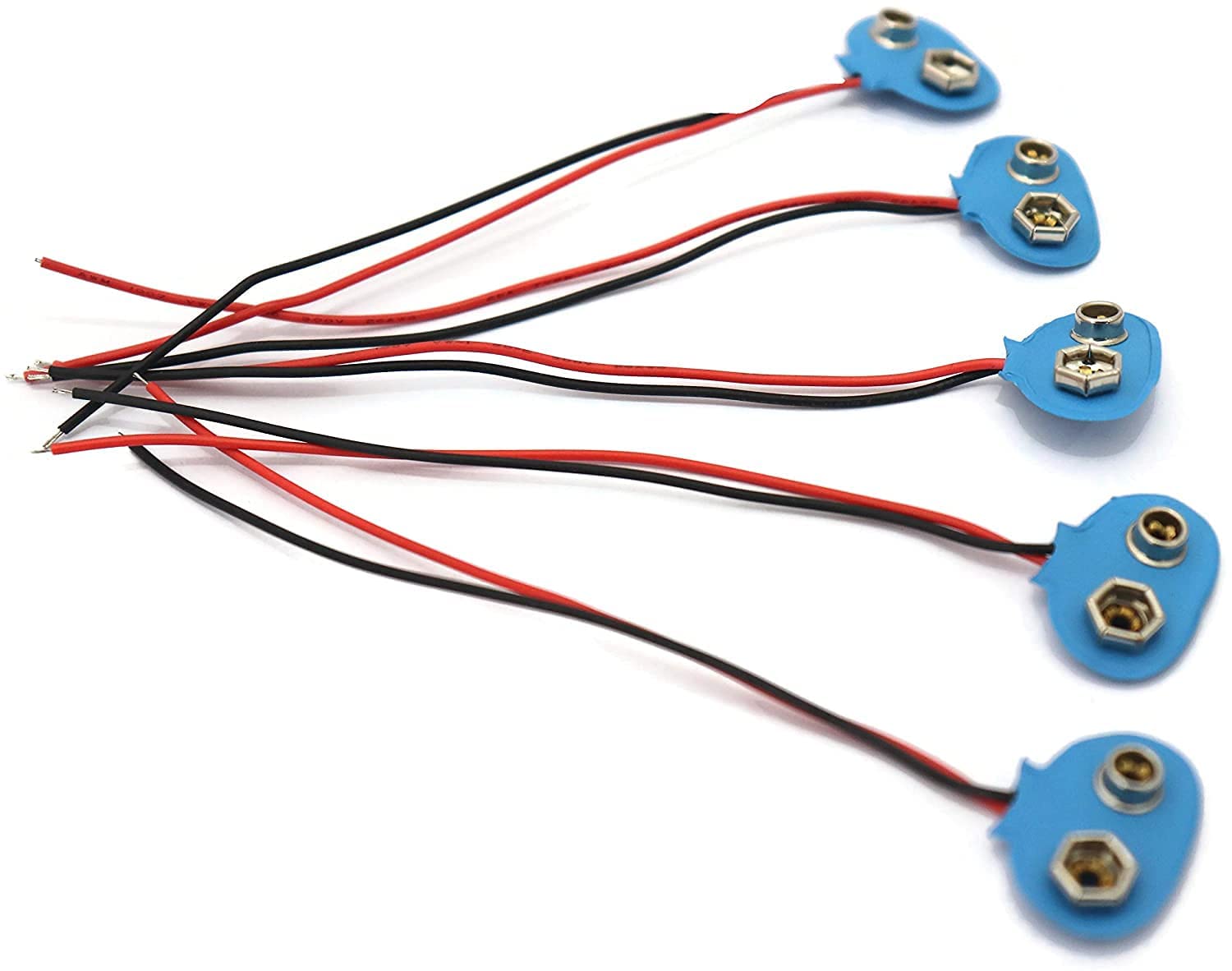 9v Battery Snap Cable, Clip Connector T Type Snapper (Pack OF 5)-image-8