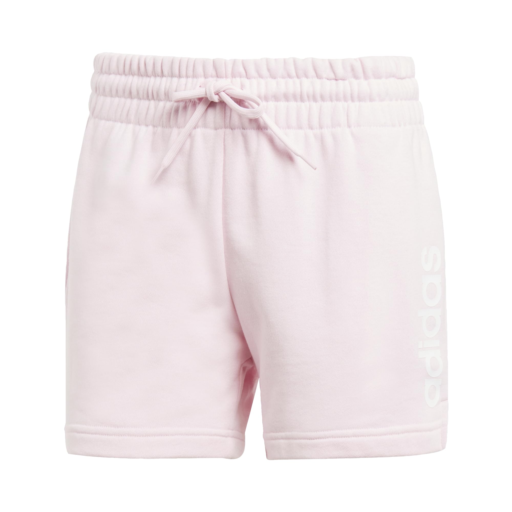 adidas Essentials Damskie spodenki liniowe French Terry - Krótkie spodenki hybrydowe, Przezroczysty różowy/biały, L