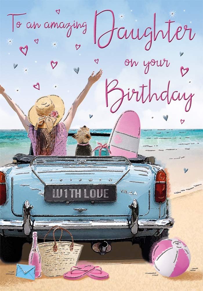 Birthday Card Daughter - 9 x 6 inches - Regal Publishing C80437