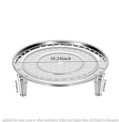 Miniatura 10 de Paquete de 2 bandejas de vapor de acero inoxidable grueso, bandeja de vapor, soporte para utensilios de cocina, bandeja de pan, herramientas de