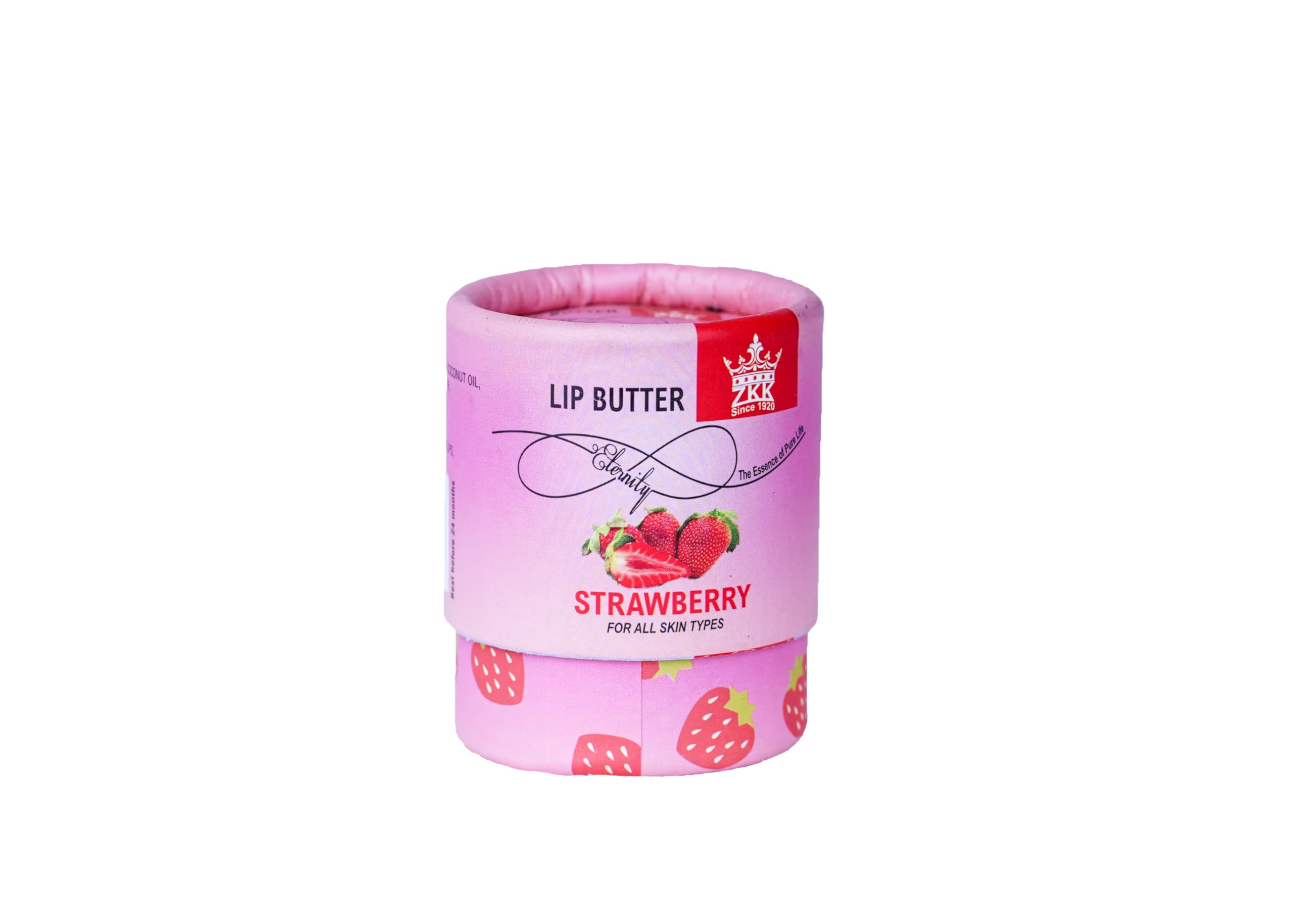 ZAMINDAR KESAR KING 100% Natural Lip Balm for Lip Lightening Strawberry Moisturization | For Dry & Chapped Lips | Natural Tint | Brightens Lips | Tinted Lip Balm