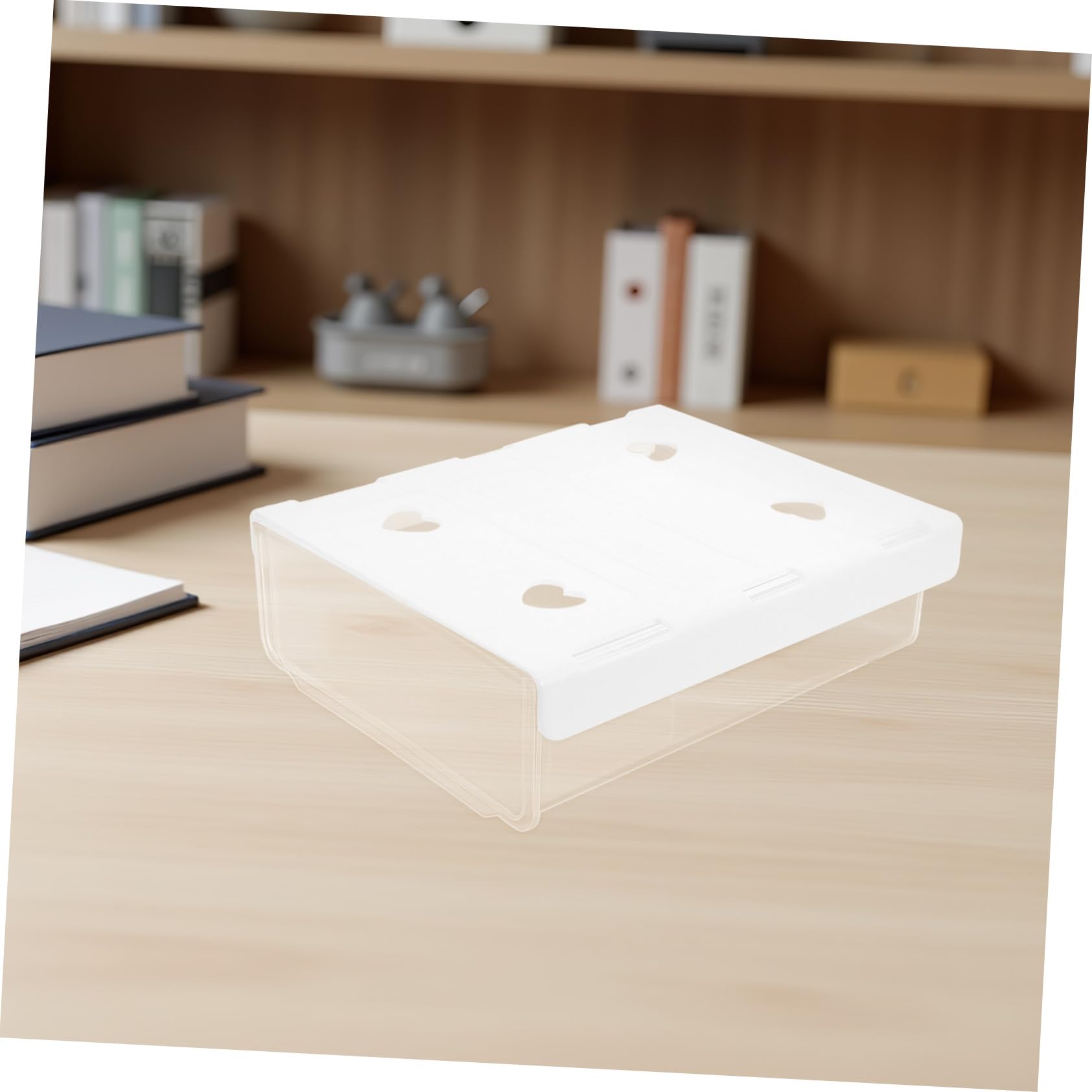 Tofficu 3 Piezas organizador de ropa cajones almacenaje escritorios caja almacenaje cajas organizadoras organizador de escritorio White