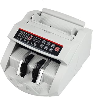 Cash Counting Device, Money Counter Machine Canadian Dollar Thailand Brazil Euro Philippines Korea Usd Portable Brazilian Bill with UV/MG Currency Sorter Cash Counting