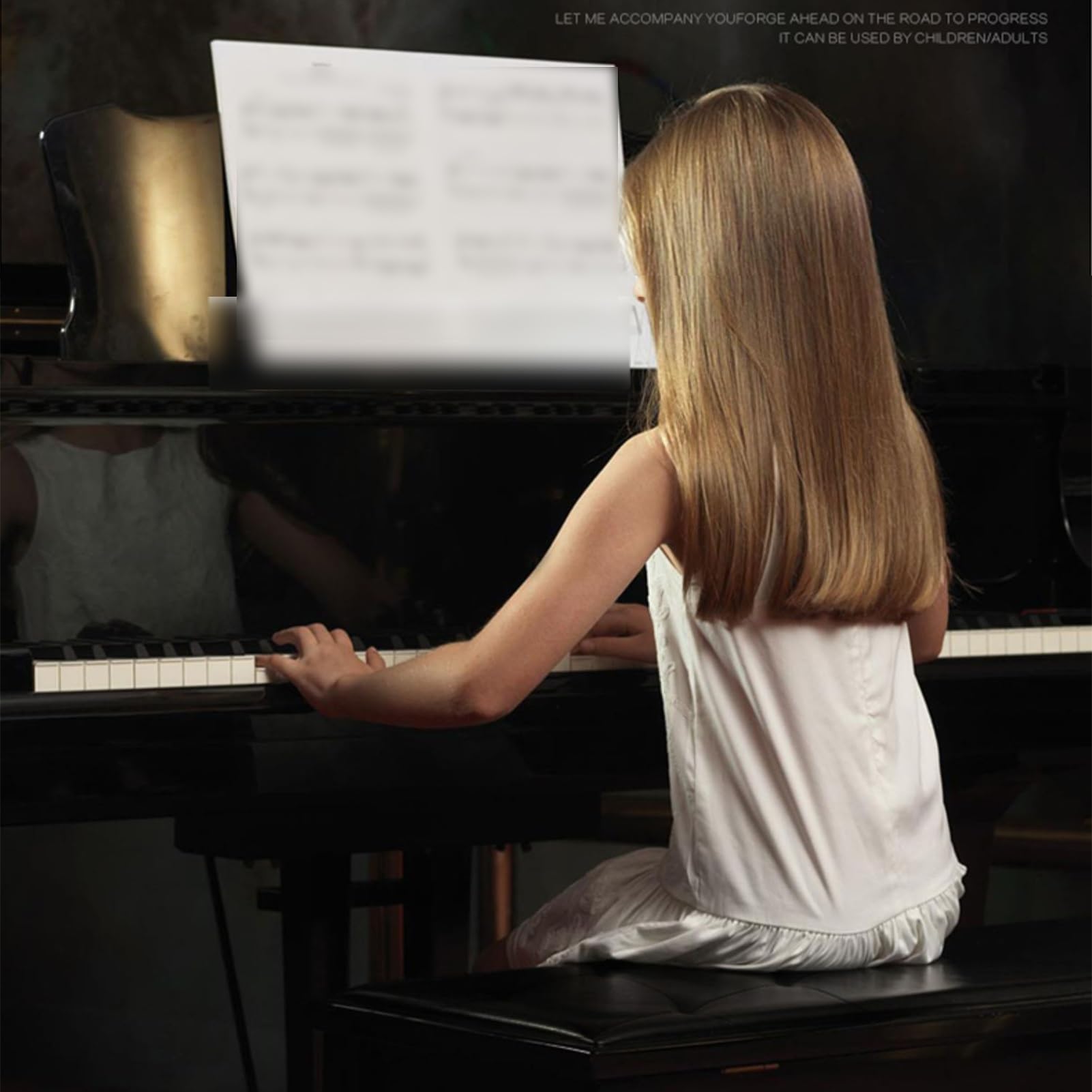 Sgabello regolabile per pianoforte, per bambini, adolescenti, adulti e anziani, capacità di carico fino a 199,6 kg, colore: nero