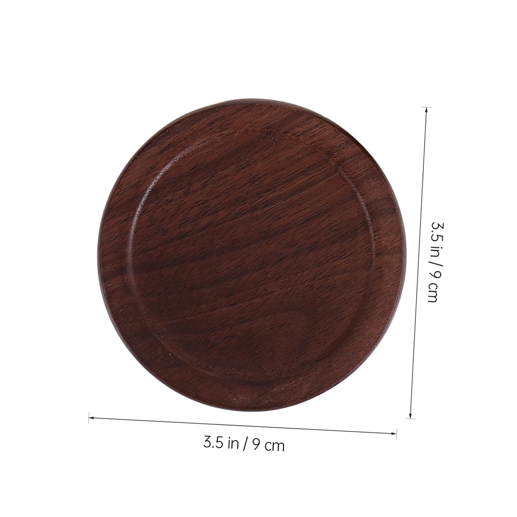 IMIKEYA Set di 6 Sottobicchieri in Legno Robusti Color Caffè, Protezione Elegante per Superfici da Gocce e Macchie, per Uso Domestico e Bevande