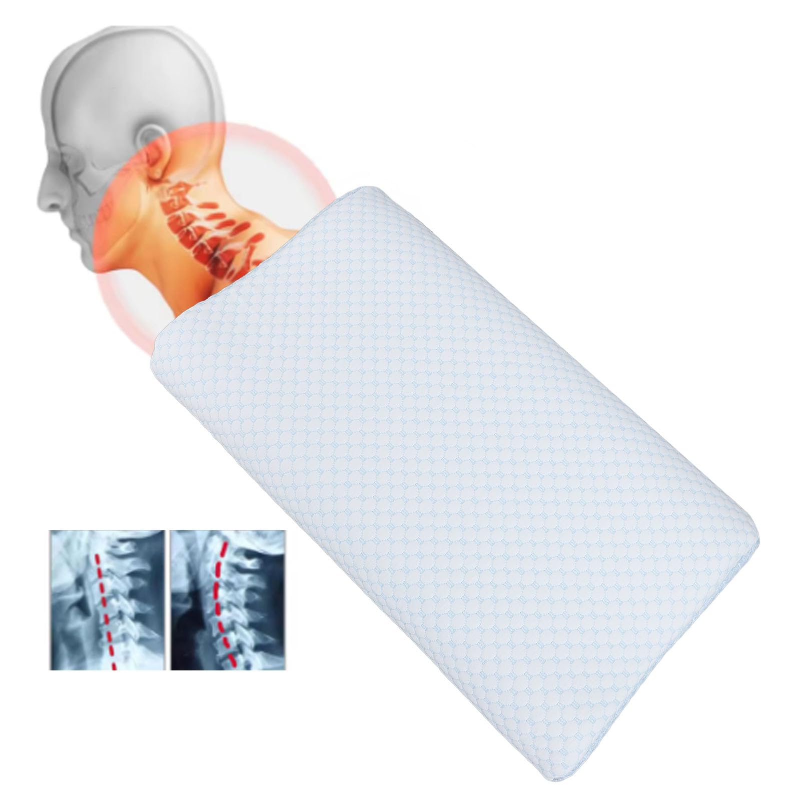 Nackenkissen für Nackenentlastung Memory Foam Schlafen