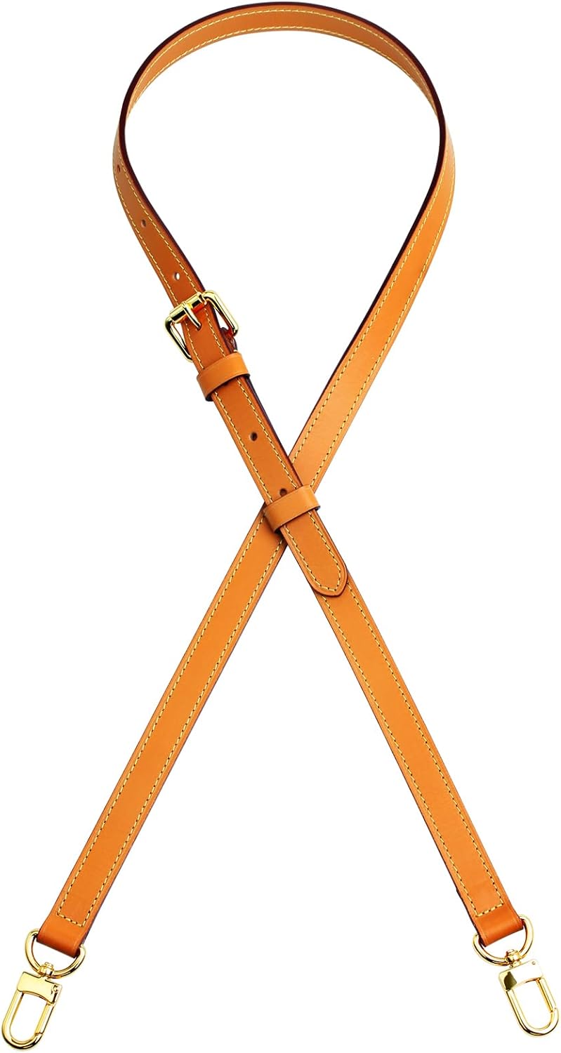 jiesinlov Vachetta Leather Bag Strap Replacement Adjustable,Purse Shoulder Straps Crossbody for Handbag (Dark Beeswax-Width:0.70in) - Image 5