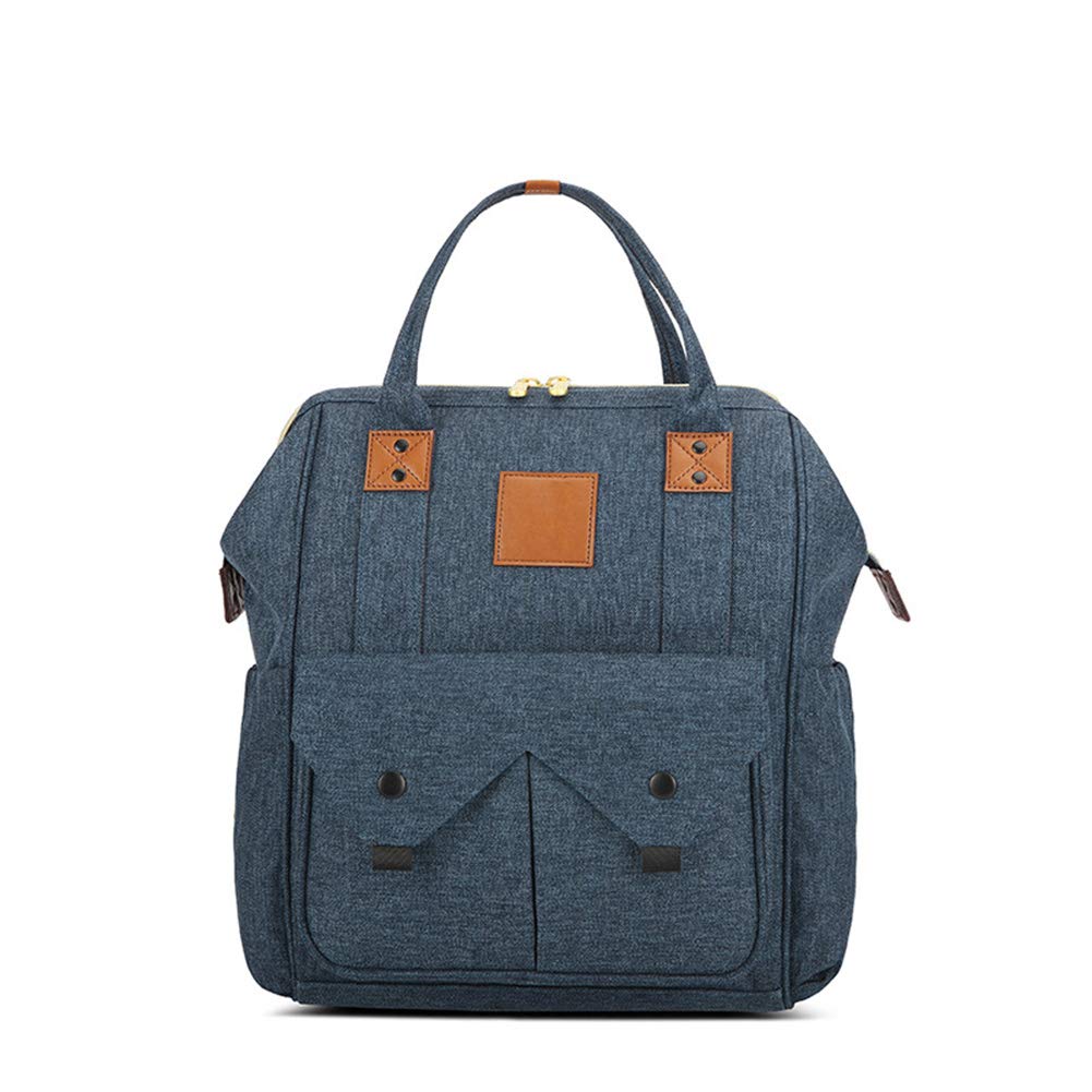 chenyu Nappy Changing Backpack Multi-Function Waterproof Travel Diaper Bag Backpack Nappy Bag for Baby Care (Blue)