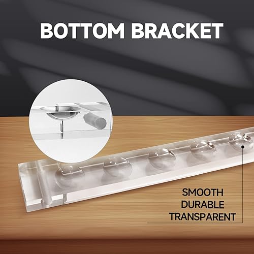 Miniatura 3 de GSE Games & Sports Expert 2-Piece 6812 Billiard Pool Cue Rack Wall Mounted Holders, Billiard Cue Sticks Wall Rack Set