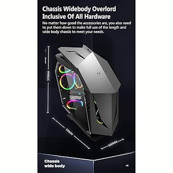 Amazon.com: BBNB Gaming Case, Mid-Tower M-ATX/ITX PC Gaming