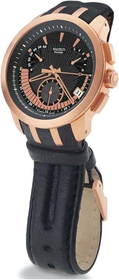 Swatch Irony Chrono Retrograde Serious Affair Yrg 400, black/black