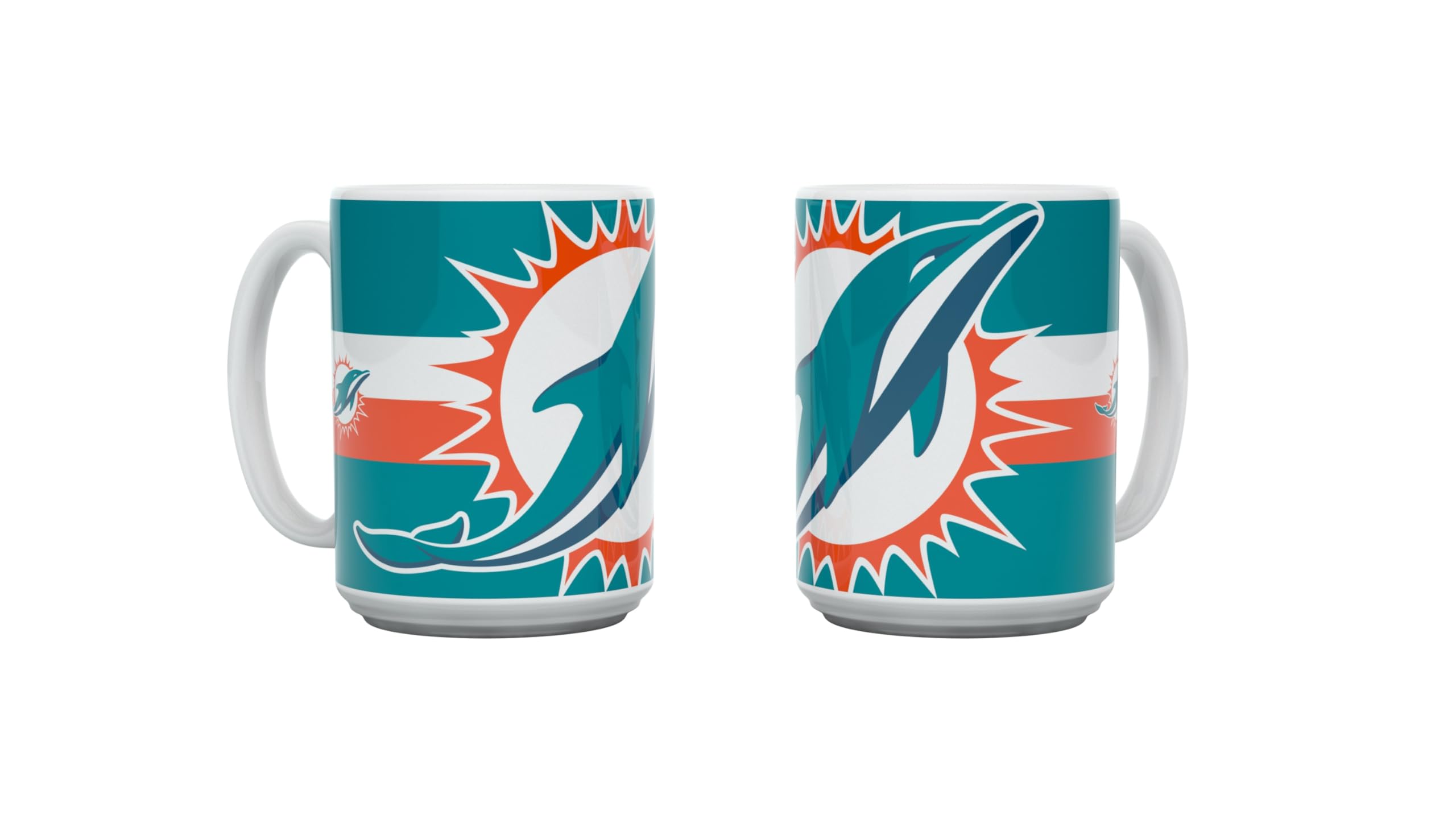 Miami Dolphins NFL Coffee Mug Triple Logo 450 ml