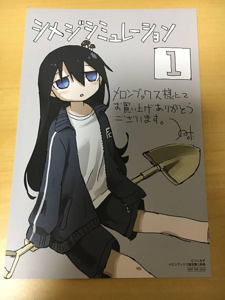 【希少】シメジシミュレーション購入特典　リーフレット+イラストカード5枚 希少】シメジシミュレーション購入特典 リーフレット+イラスト