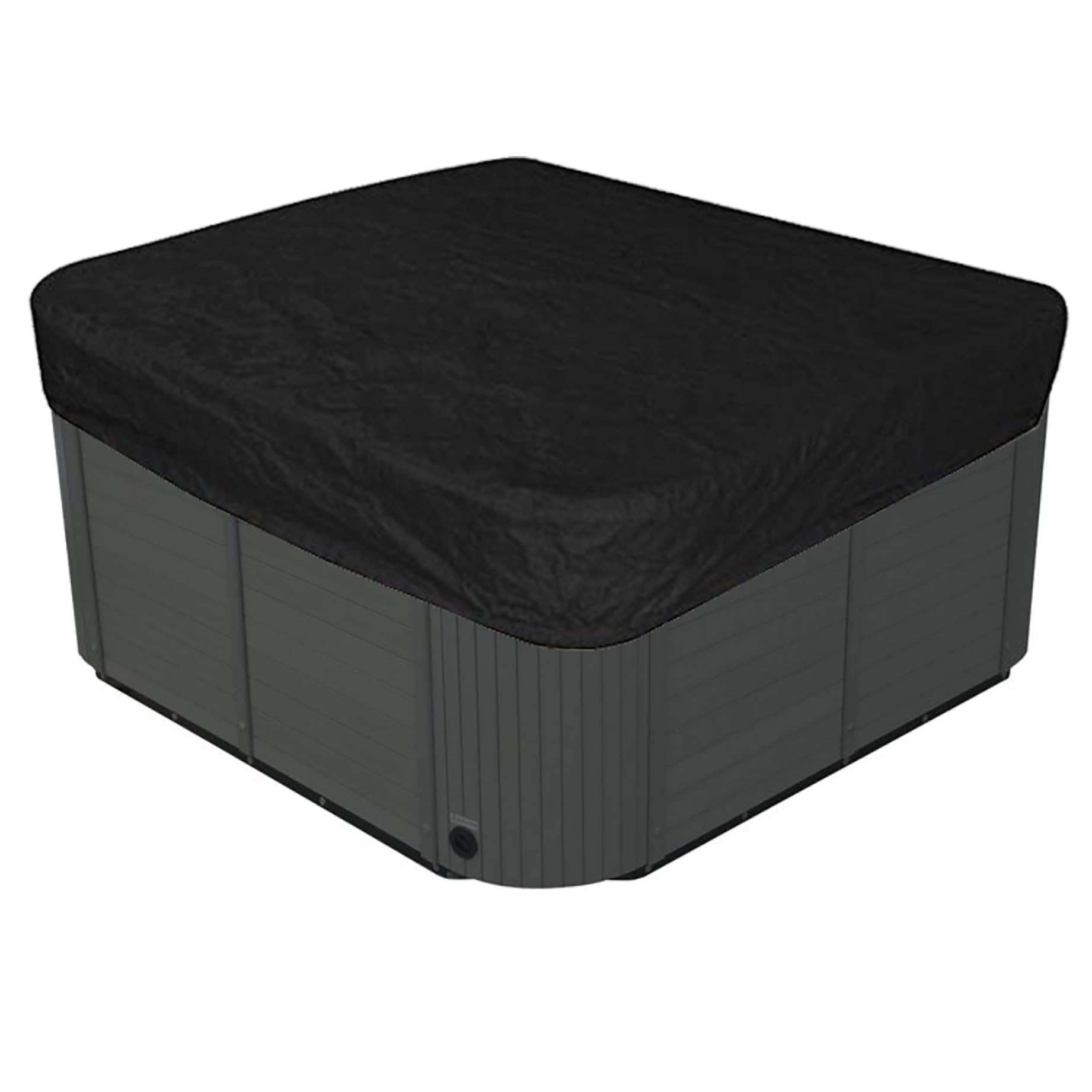 Hottub/Spa Baignoire Housse de protection carrée - 230x230x26 cm - Noir