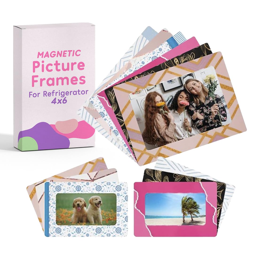 Amazon.com - Magnetic Picture Frames for Refrigerator 4x6, 4.5x2.5