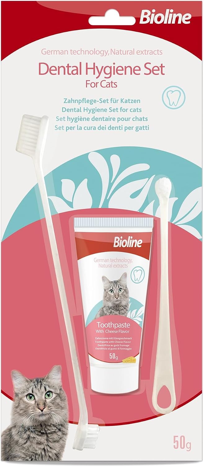 Bioline Peynir Aromalı Kedi Ağız Bakım Seti
