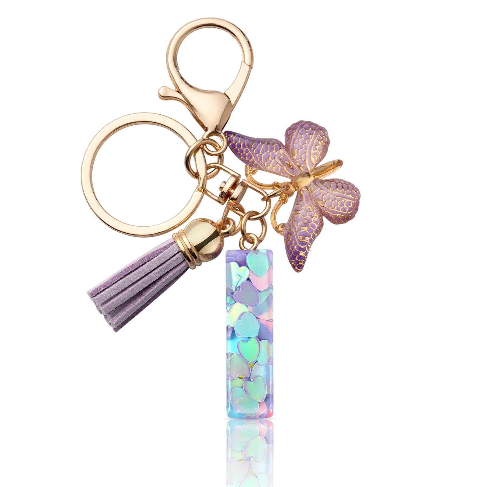 CHUQING Schlüsselanhänger Buchstabe Mädchen Schlüsselanhänger mit Anfangsbuchstaben Anhänger Schlüssel Letter Keychain für Frauen Damen