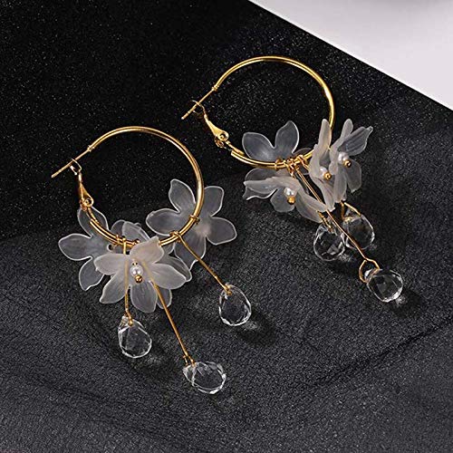 Boucles d'oreilles goutte d'eau à fleurs pour illuminer vos soirées d'été