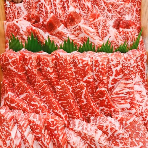 淡路産交雑牛カルビ×上赤身焼肉詰め合わせ(各500g)1kg 進物