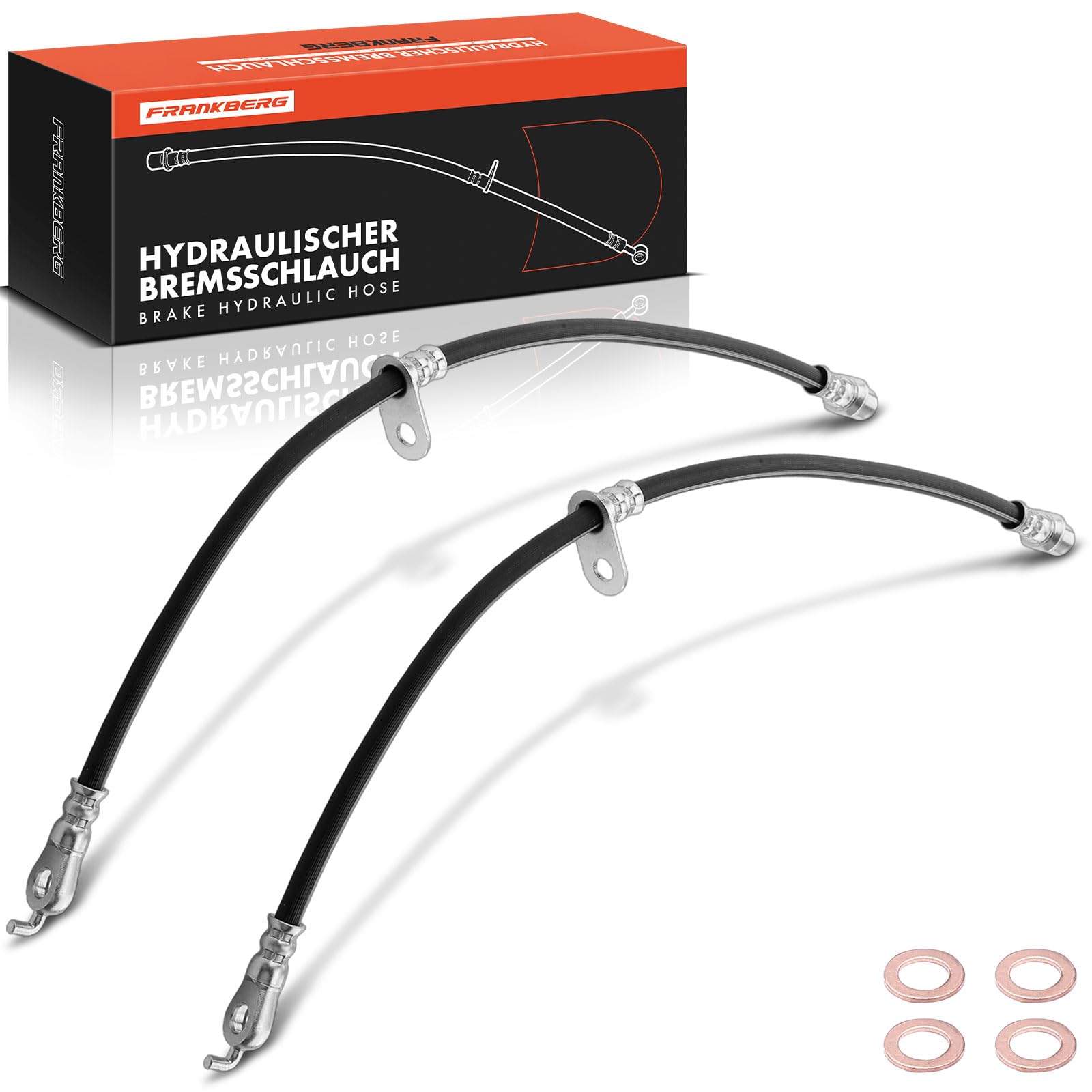 Frankberg 2x Tubi Freno Compatibile con Yar.i.s P9 Yar.i.s Verso P2 Yar.i.s P1 Replace# 9094702D77,2201558