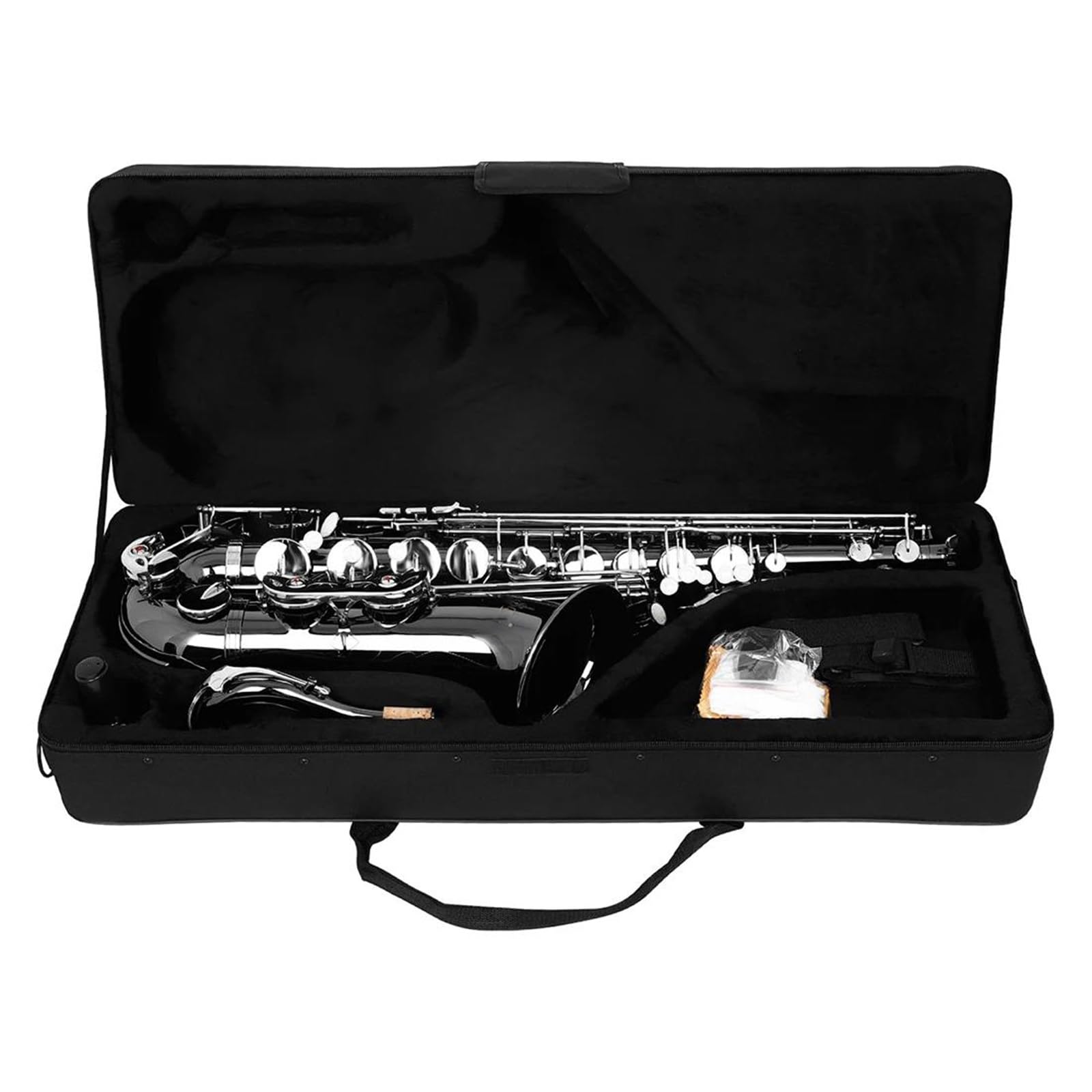 Zestaw Do Saksofonu Altowego B Flat Brass Profesjonalny Instrument Dęty Blaszany Stojak Akcesoria Do Czyszczenia I Strojenia Saksofon