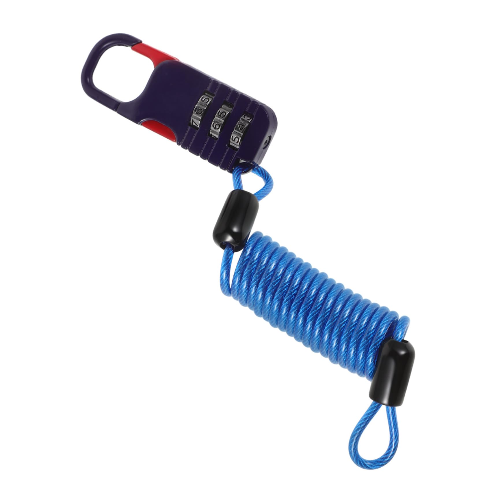 NULYLU Motorcycle Anti-Theft Lock Soft Cable Steel Chain with Password Bike Lock for Scooter Luggage Handlebar