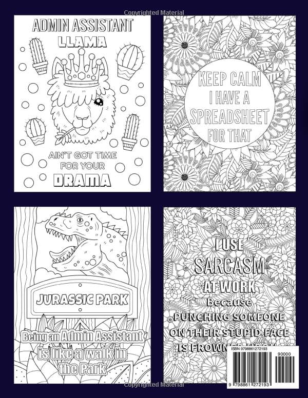 What Administrative Assistants Really Want To Say: Funny and Relatable Coloring Book Gift For Admin Assistants - Image 2