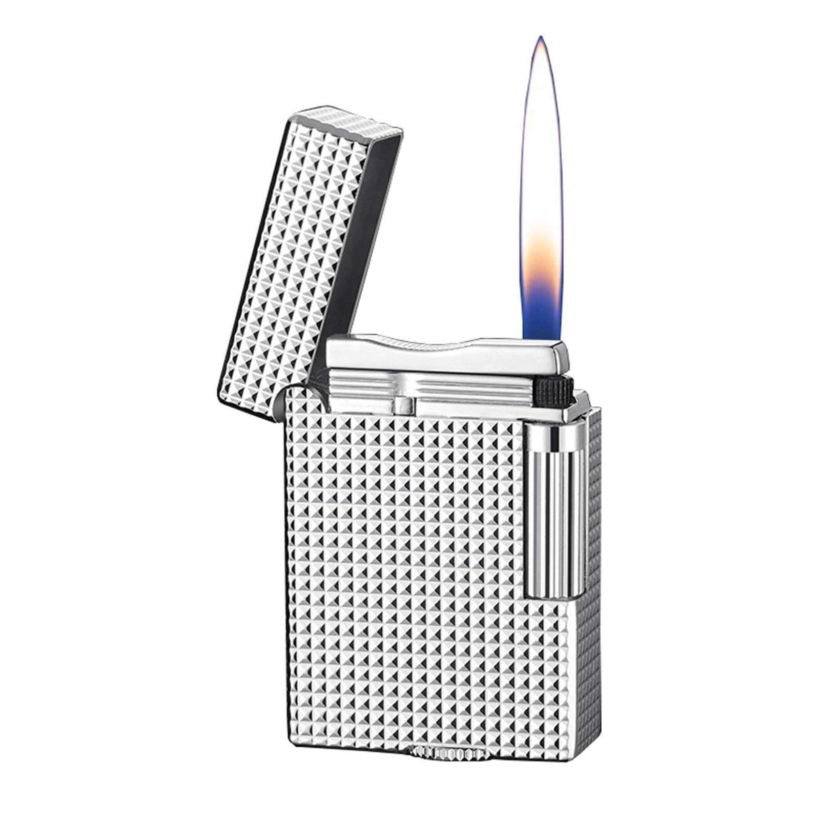 Encendedor de butano recargable con rueda lateral esmerilada