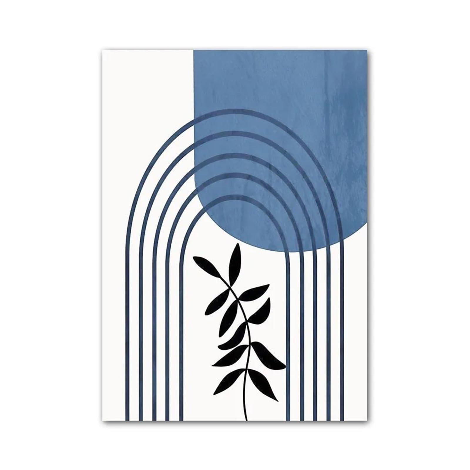 XENITE Wall Art Canvas Prints Mountain Sun Lines Rainbow Leaves Geometry Wall Art Canvas Painting No Frame Abstract Posters Prints Pictures For Home Decor(C,30x40cm)