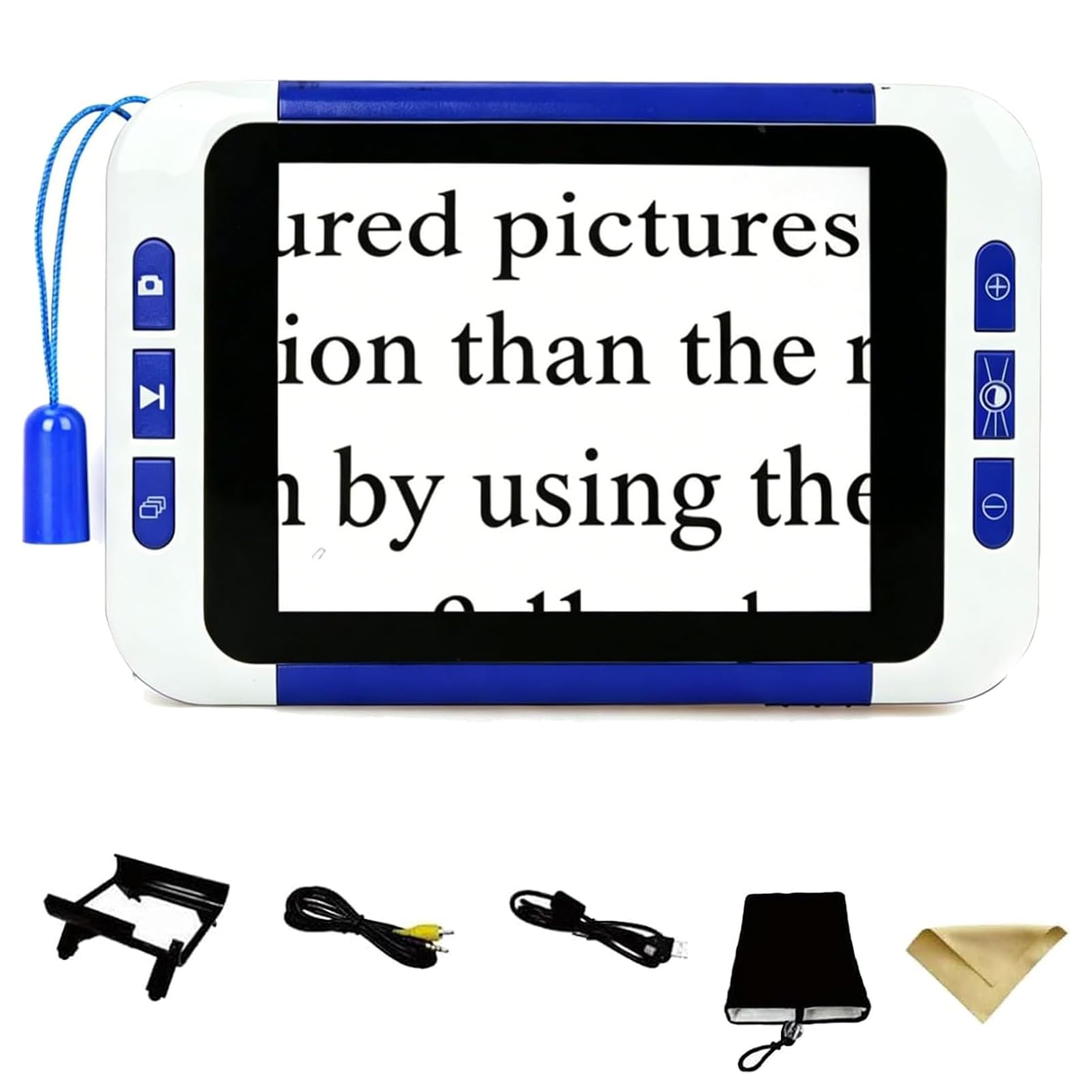 Loupe numérique Portable de 3,5 Pouces, Zoom 2-32X et 3 Modes de Couleur